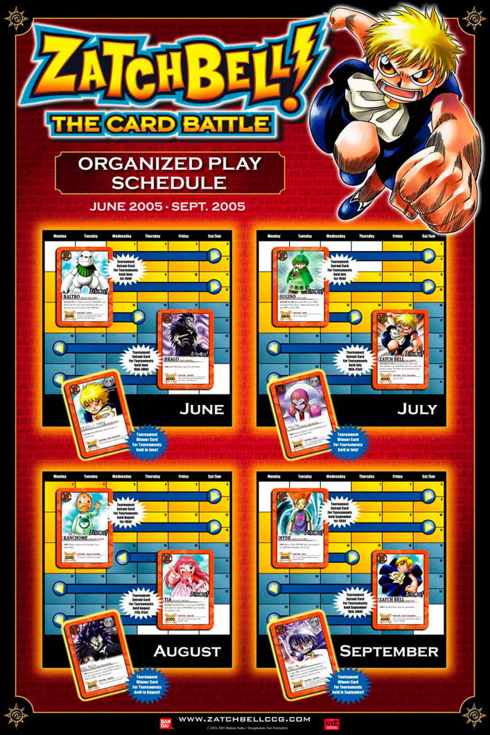 Recovered Zatch Bell Organized Play poster